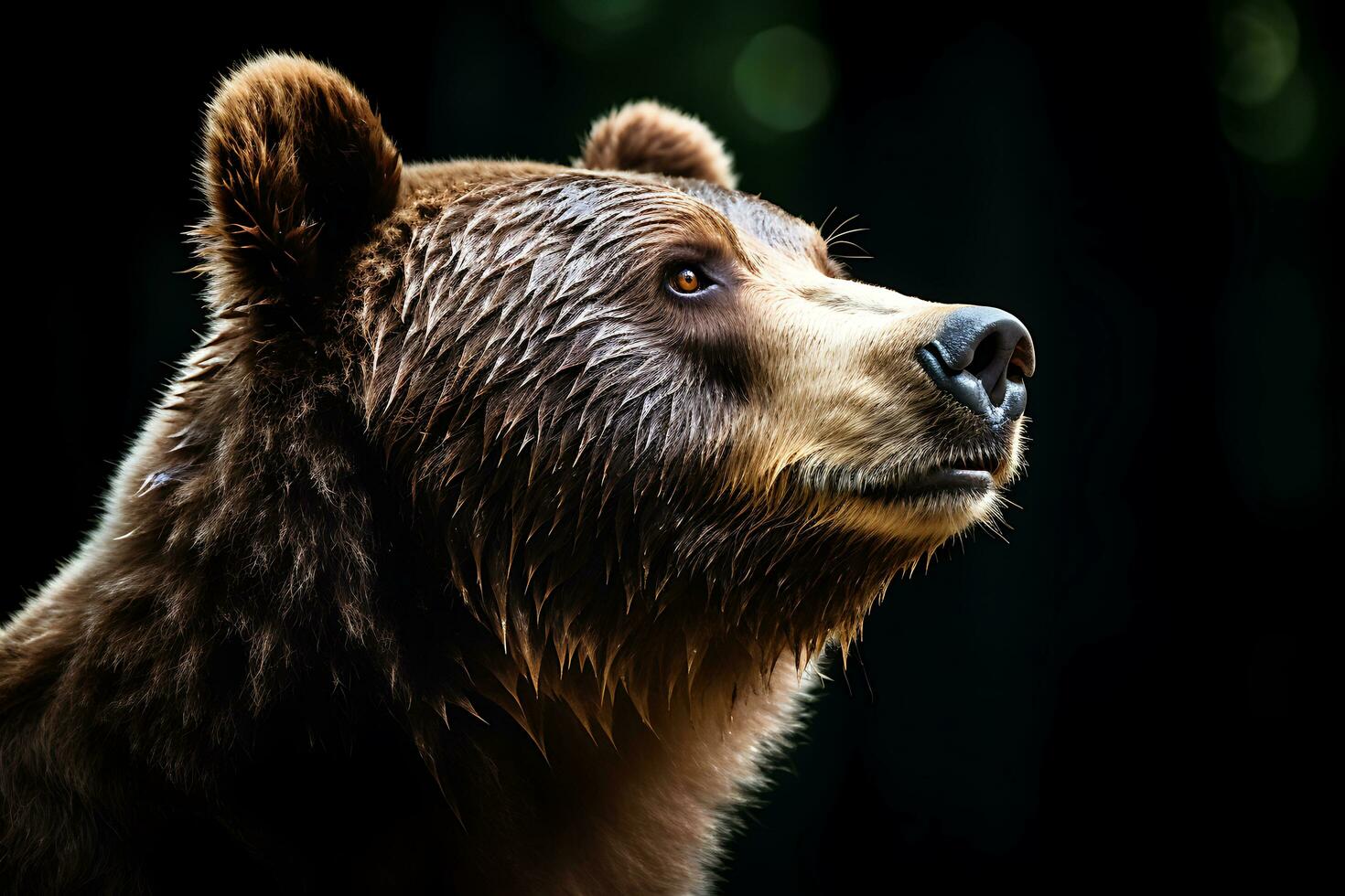 grisalho Urso mãe e filhotes. hd qualidade navalha afiado imagens. ai generativo foto