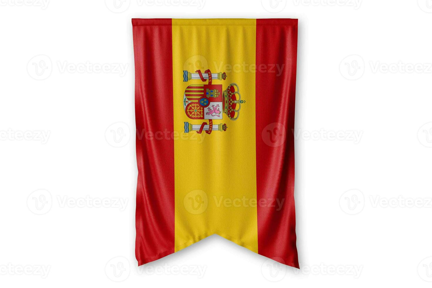 Espanha bandeira e branco fundo. - imagem. foto