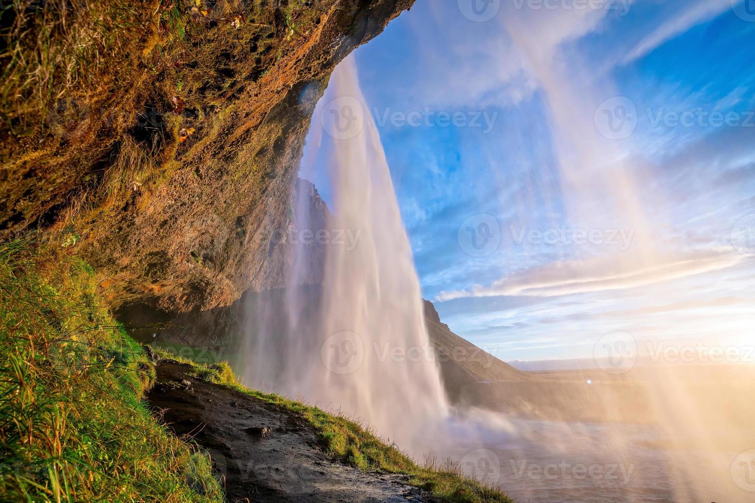 bela paisagem da Islândia, paisagem natural da Islândia foto