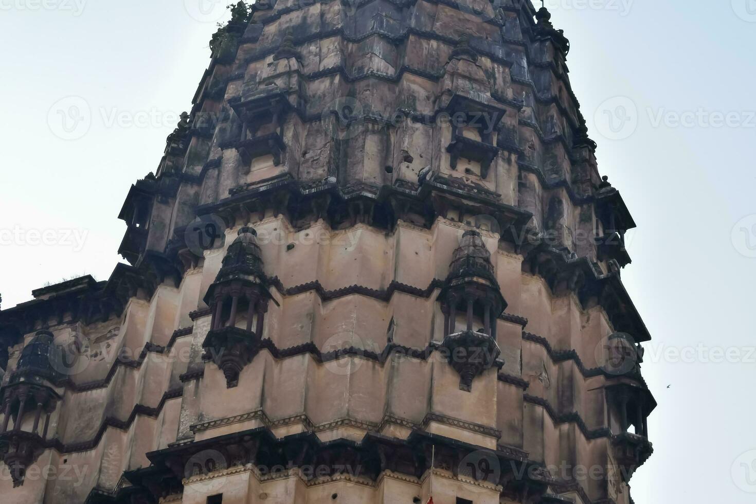 lindo Visão do Orquídea Palácio forte, rajá mahal e chaturbhuj têmpora a partir de jahangir Mahal, orcha, madhya Pradesh, jahangir mahal - Orquídea forte dentro orcha, madhya Pradesh, indiano arqueológico sites foto