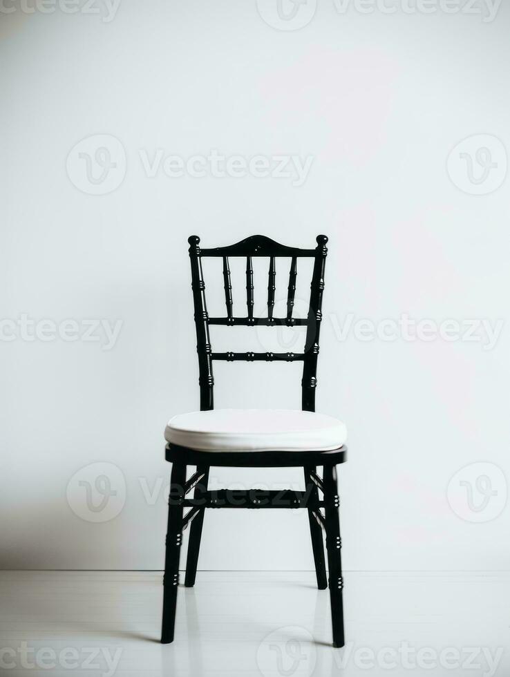 cadeira em branco fundo ai generativo foto