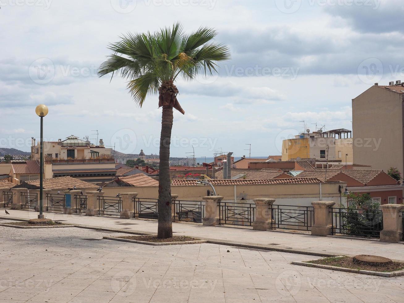 vista aérea de cagliari foto