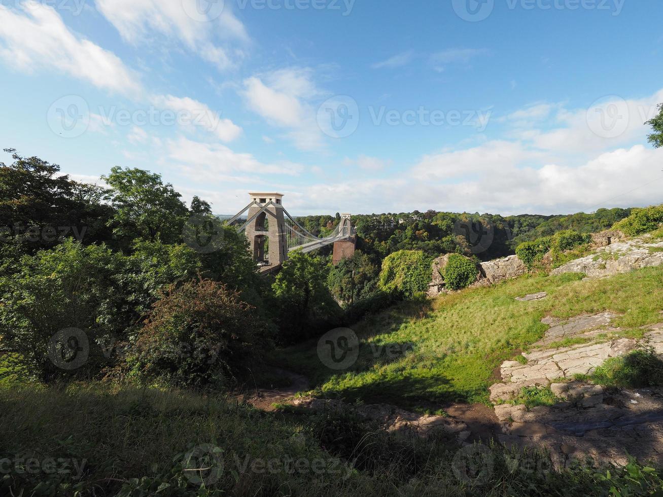 ponte suspensa de clifton em bristol foto