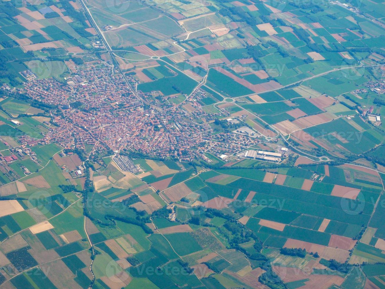 vista aérea do Piemonte foto