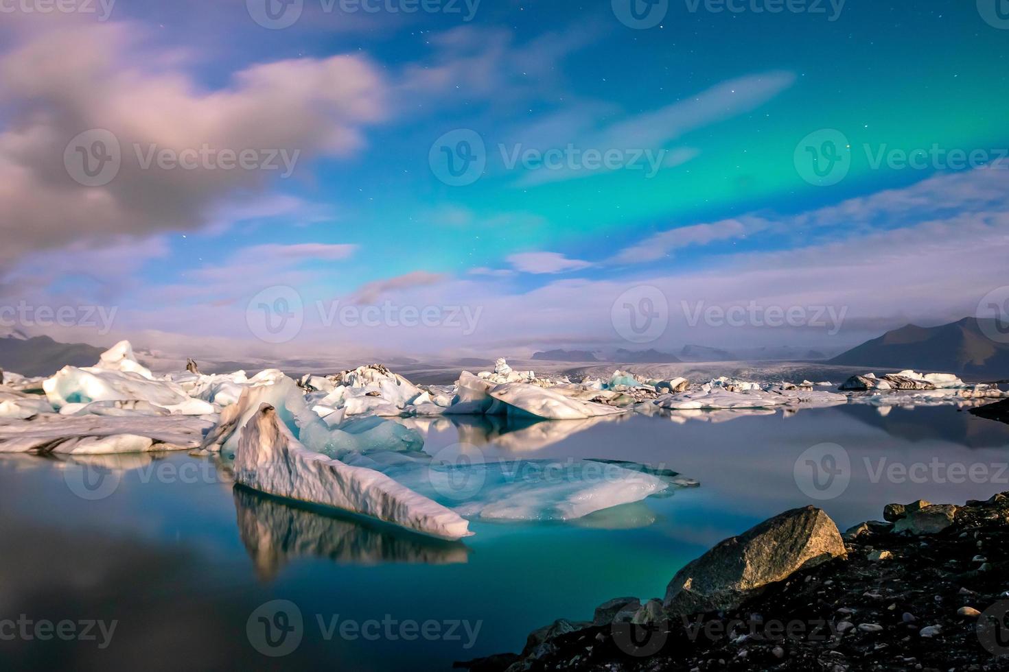 lagoa da geleira de Jokulsarlon, Islândia foto