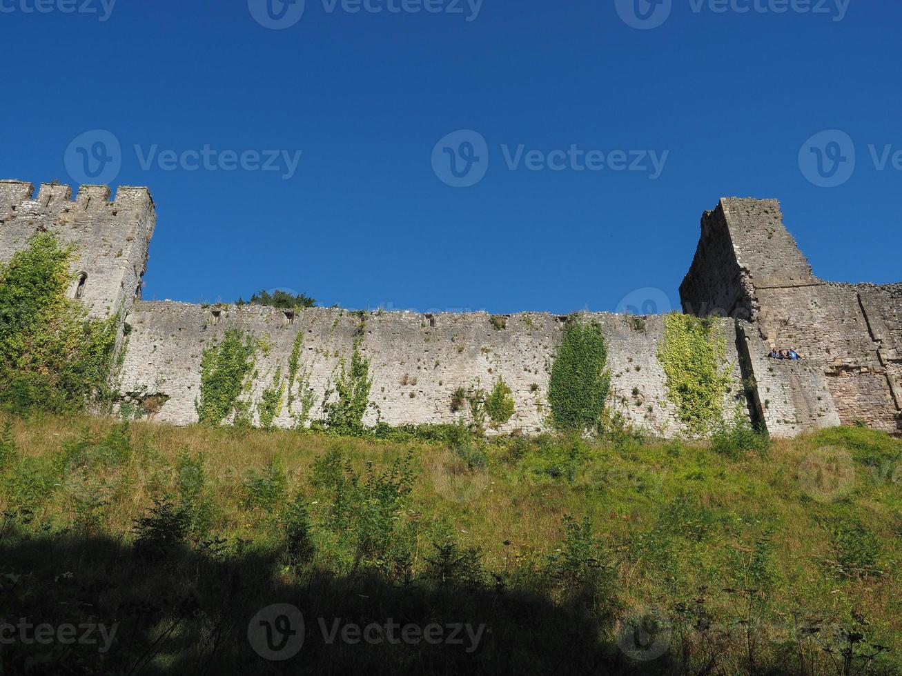 ruínas do castelo chepstow em chepstow foto