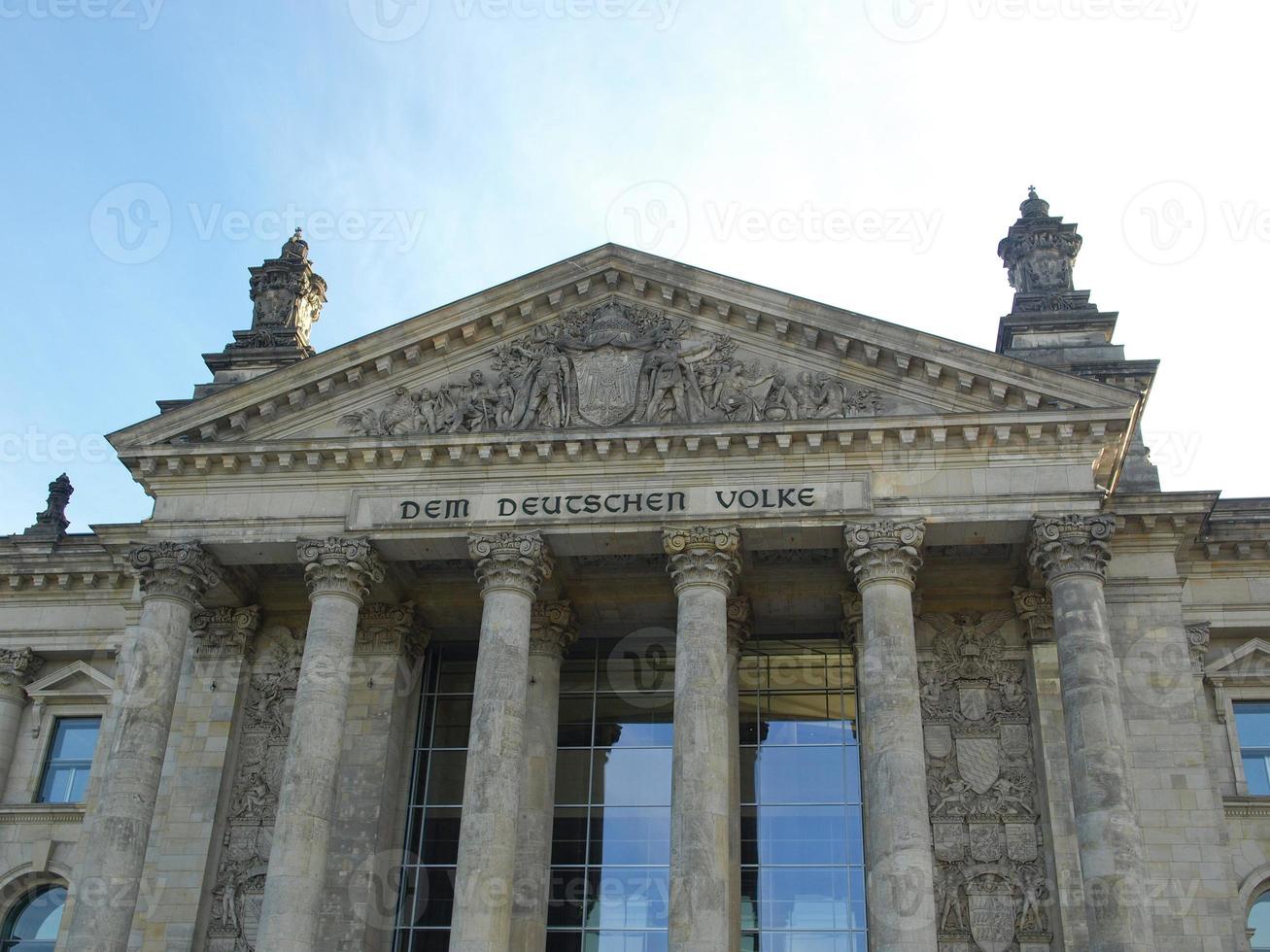 Parlamento do Reichstag em Berlim foto