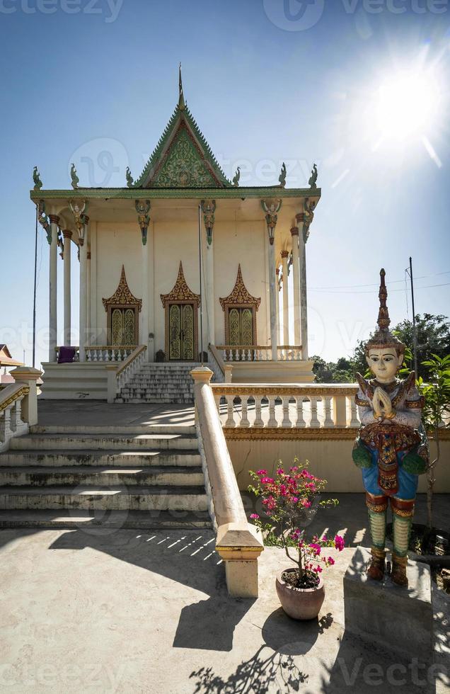 pagode wat svay andet, província de kandal, perto, phnom penh, camboja foto