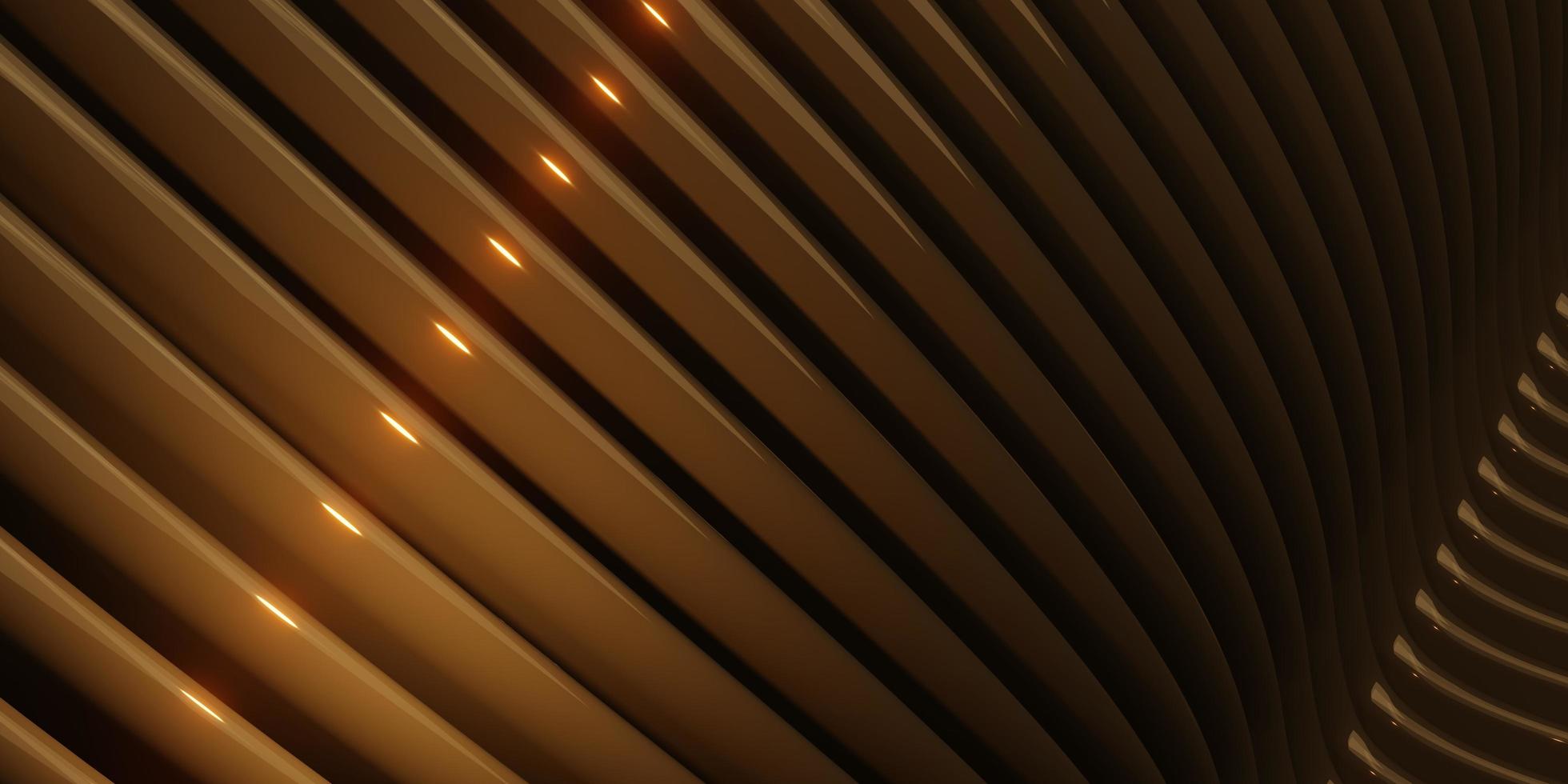 superfície distorcida curva dourada foto