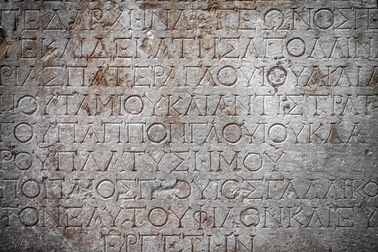 símbolos históricos assinam alfabetos do antigo Egito foto