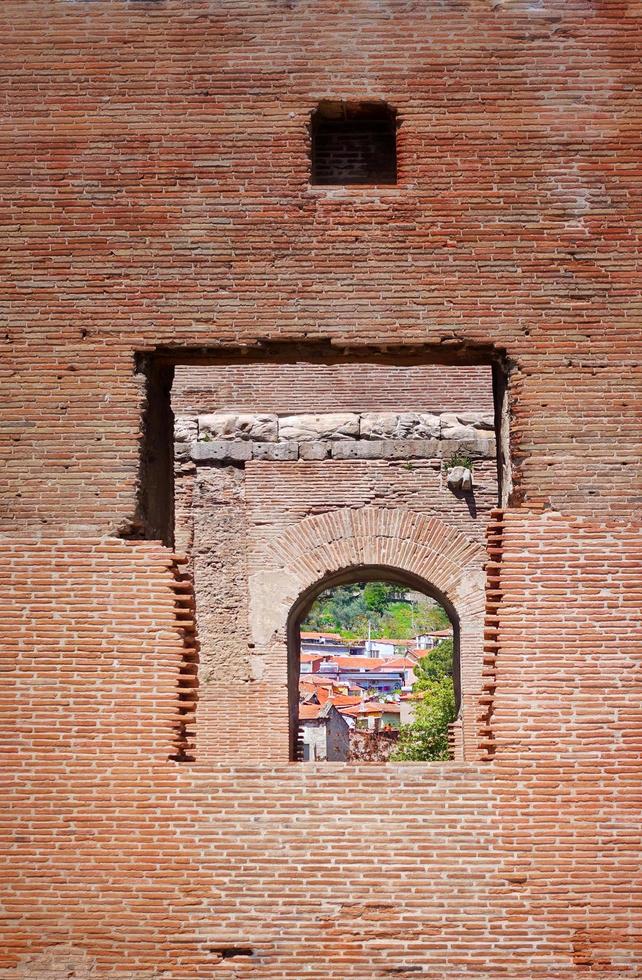 bazilica vermelha de bergama na Turquia foto