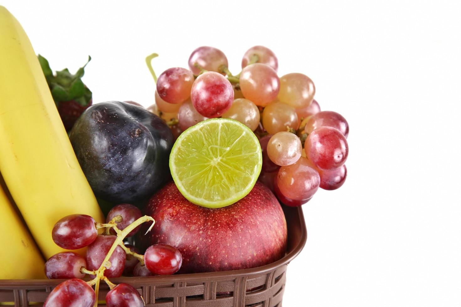 mistura de frutas de comida orgânica vegetariana foto