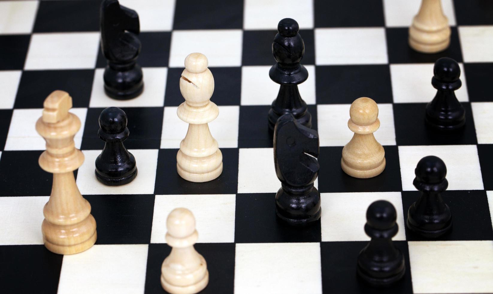 jogo de xadrez de estratégia foto