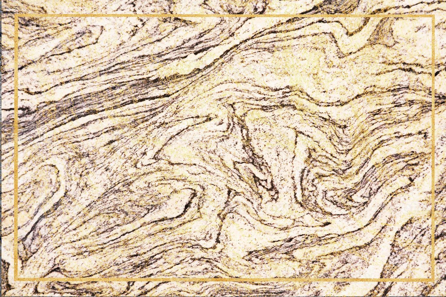borda de ouro mineral marrom e mármore de granito creme foto
