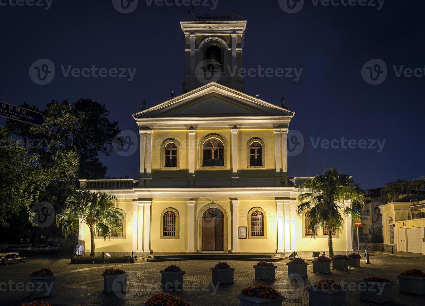 igreja de nossa senhora do carmo marco da arquitetura colonial portuguesa em taipa macau china foto