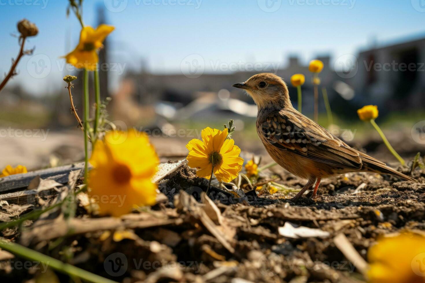 flora e fauna esforçar para sobrevivência dentro a volátil gaza faixa foto