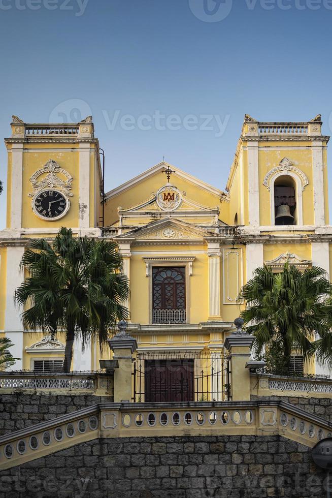 st. antiga igreja católica de lawrence, patrimônio colonial, marco na china de macau foto