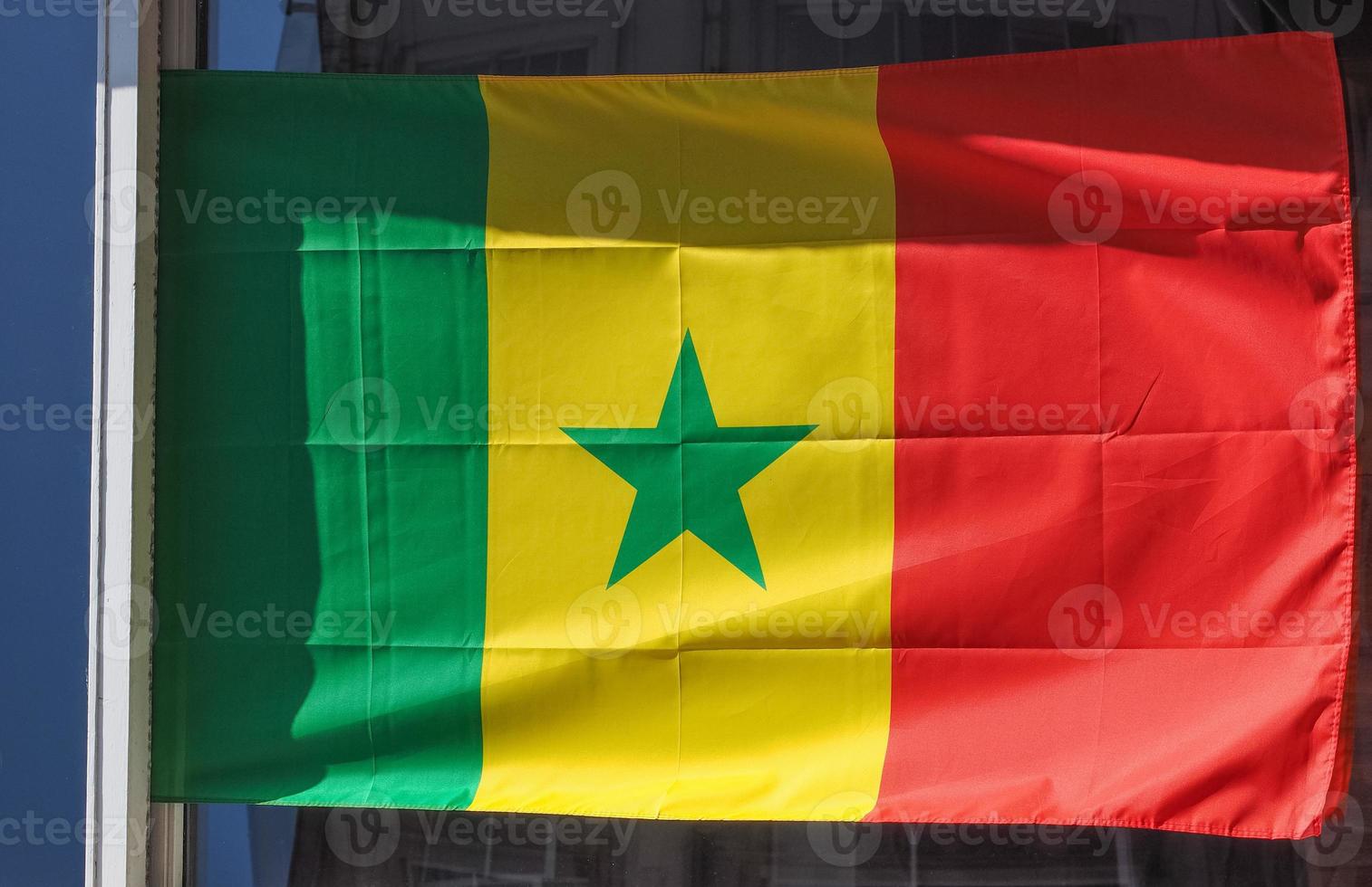 bandeira senegalesa do senegal foto