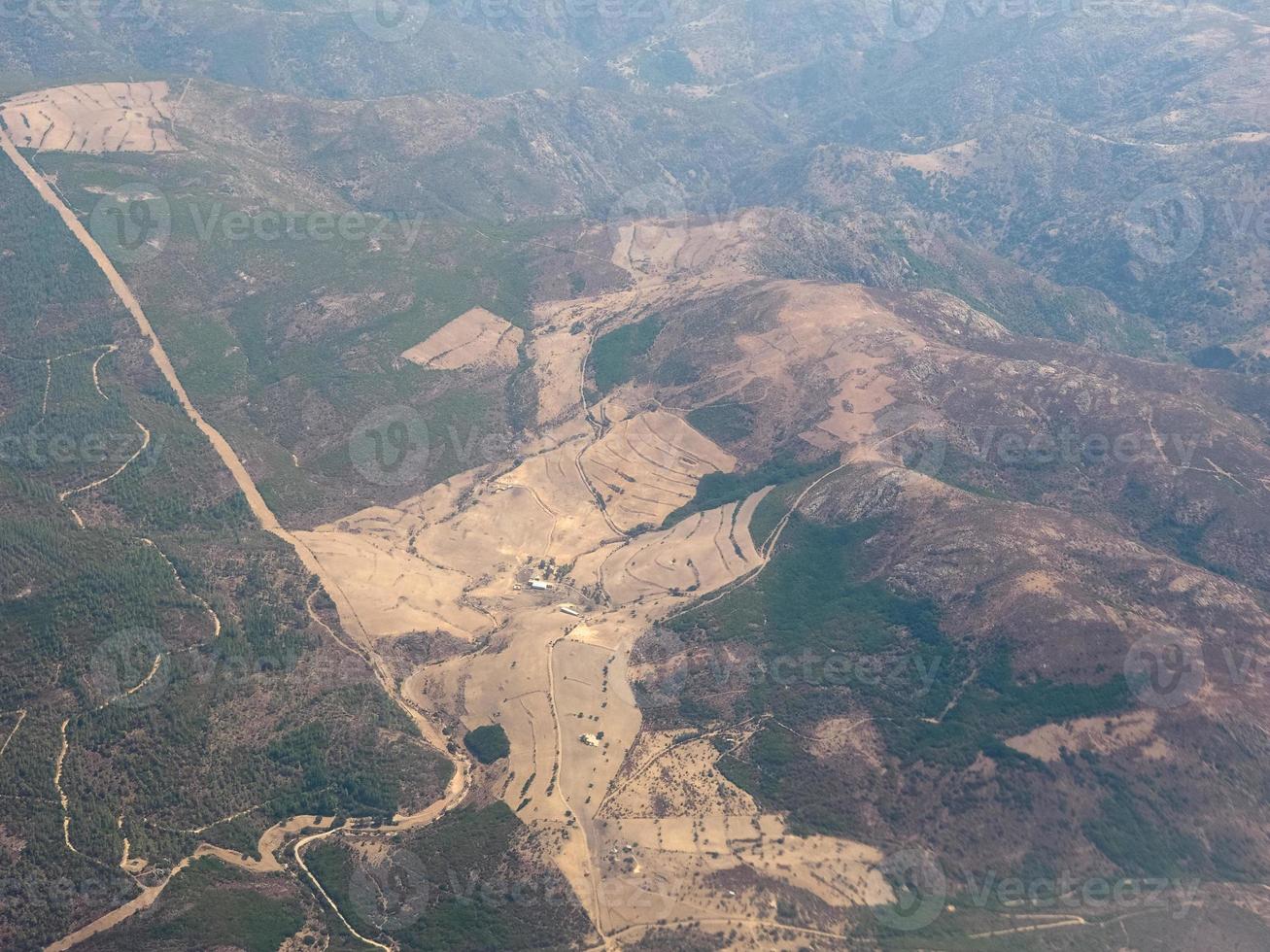 vista aérea da sardenha foto