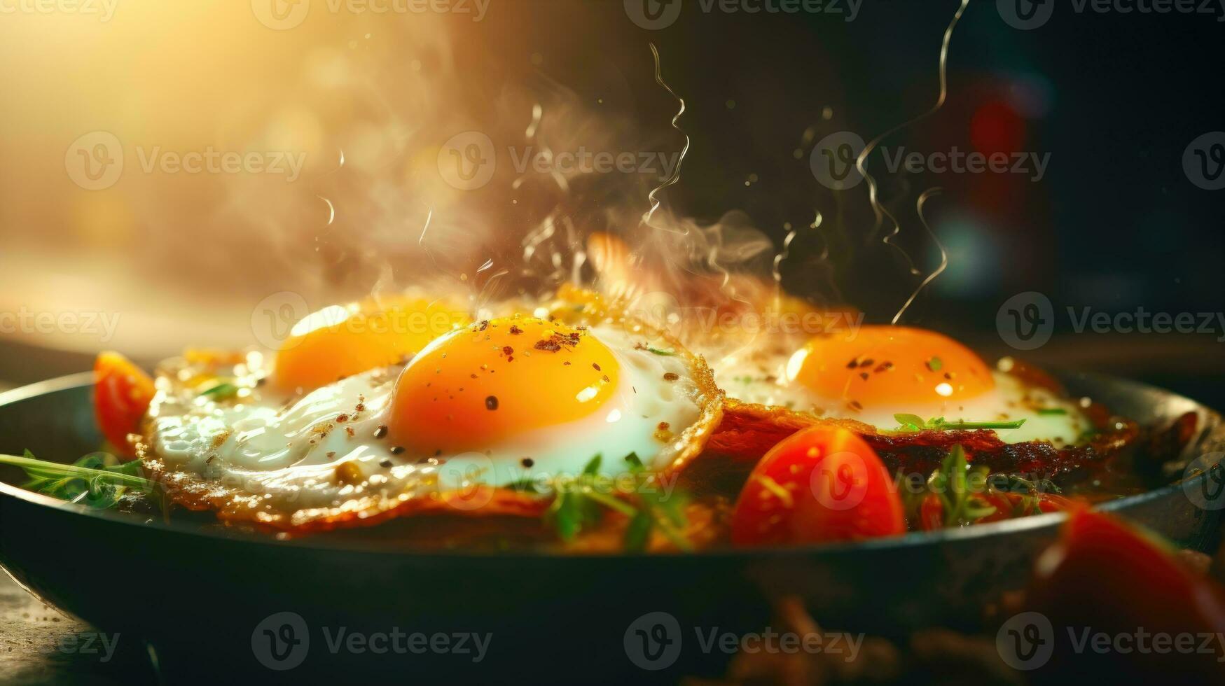 omelete esplendor uma à moda e único lente flare Visão ai gerado foto