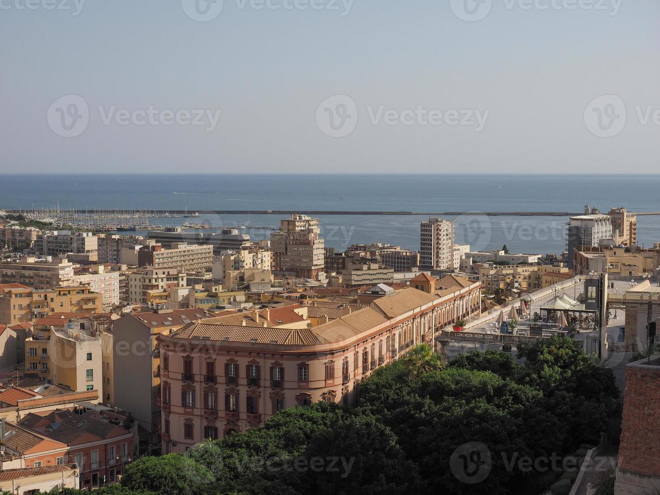 vista aérea de cagliari foto