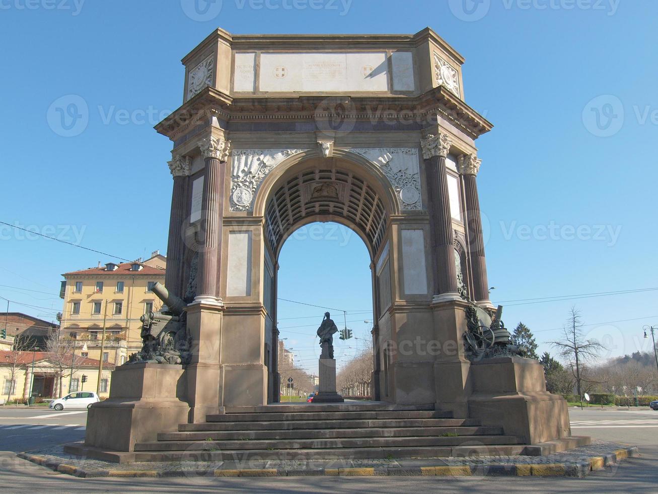 arco triunfal em turin foto