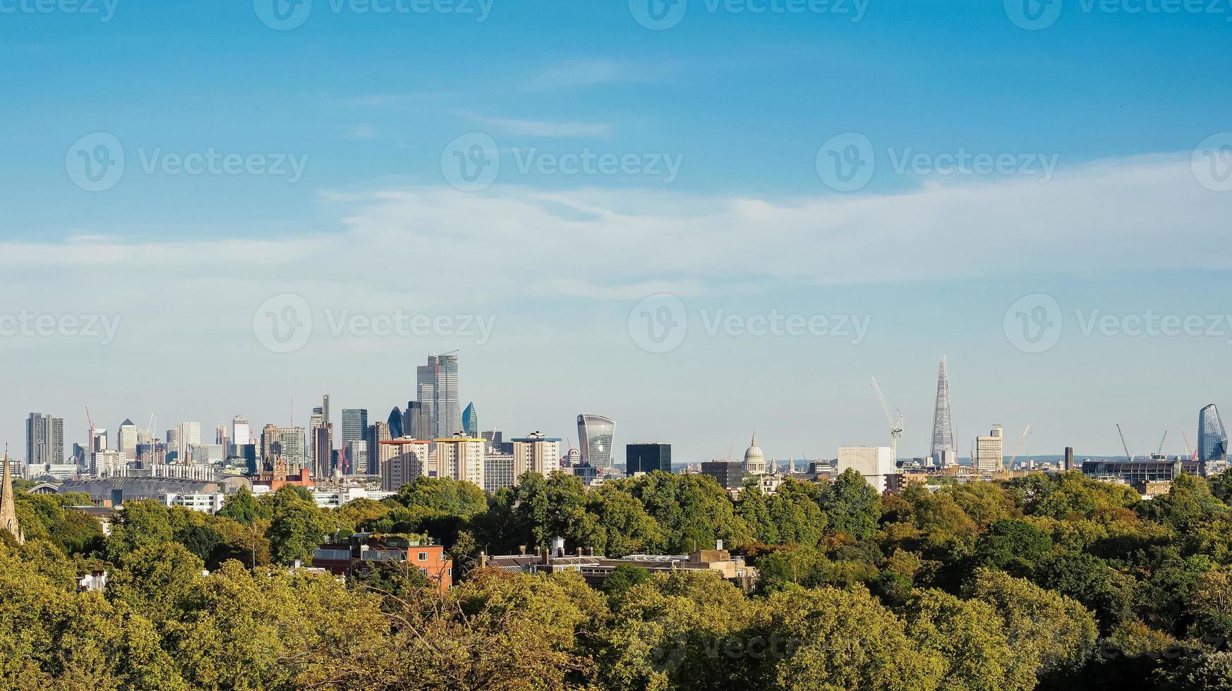 vista do horizonte de Londres foto