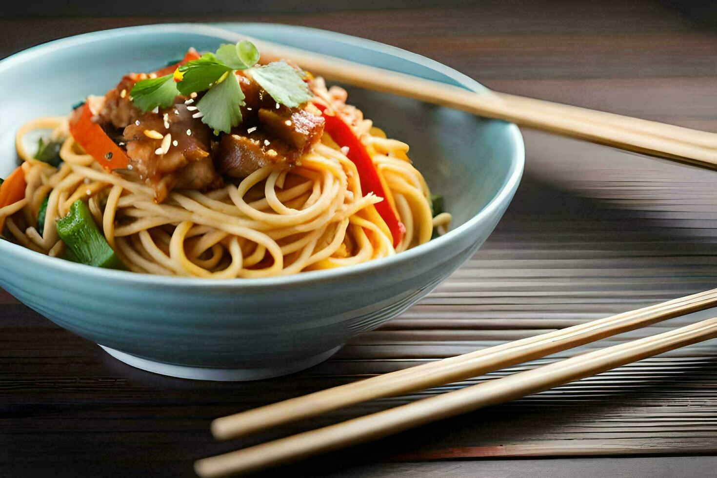 chinês Comida é uma popular escolha para pessoas quem estão tentando para perder peso. gerado por IA foto