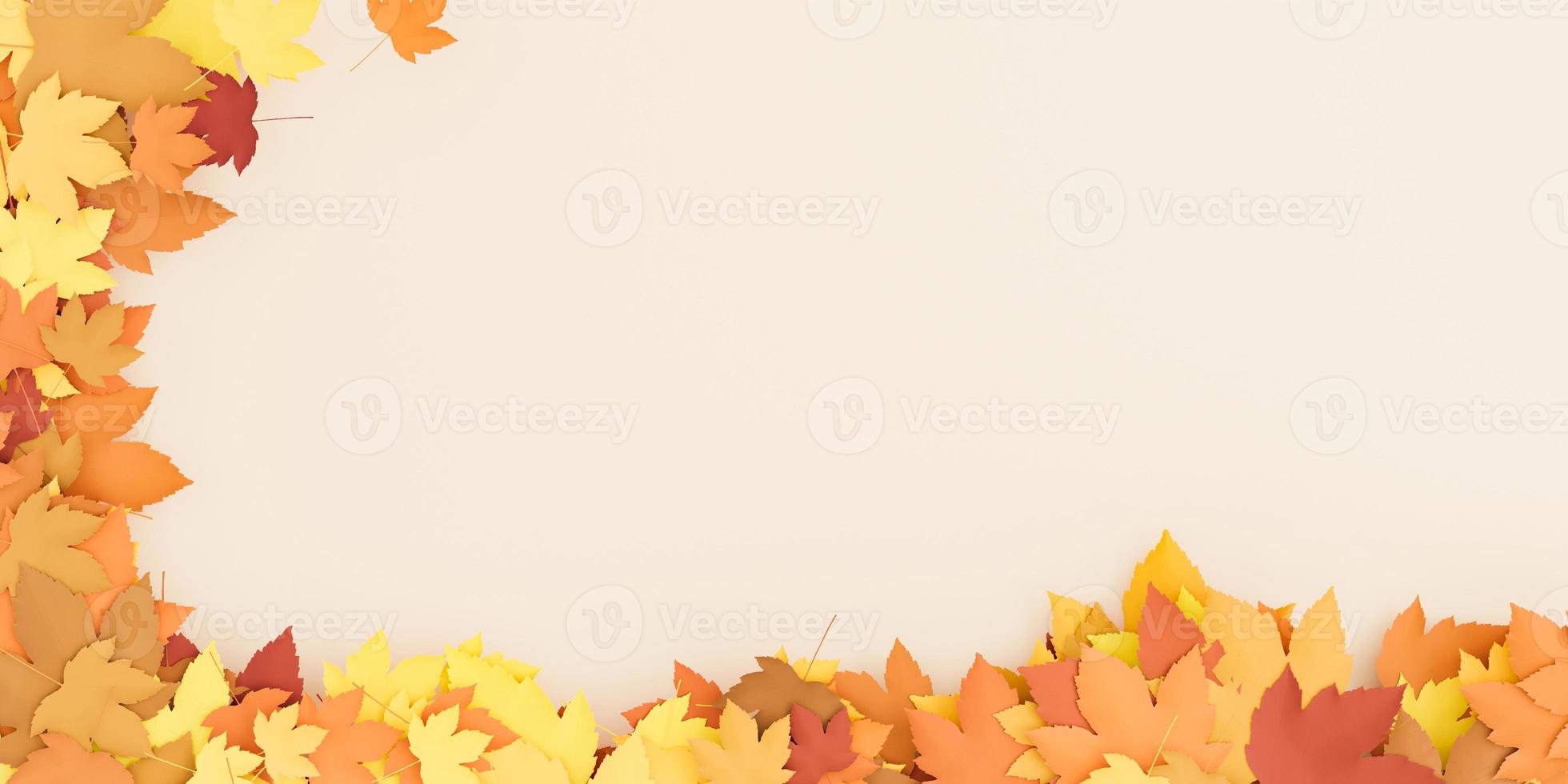 fundo de folhas de outono foto