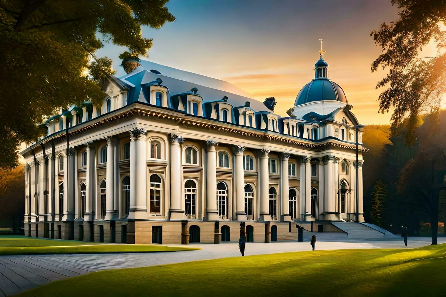 a universidade do Cracóvia, Polônia. gerado por IA foto