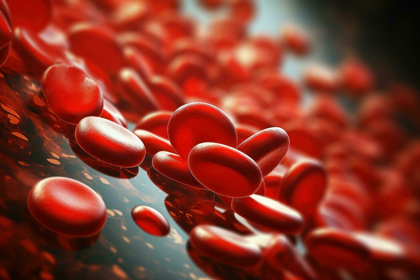 uma sangue coágulo ou trombo pode obstruir a fluxo do vermelho sangue foto