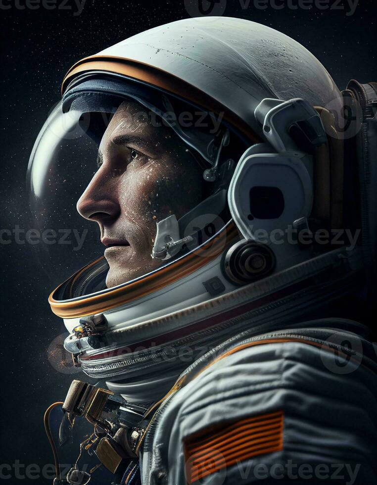 astronauta retrato, criada com generativo ai foto