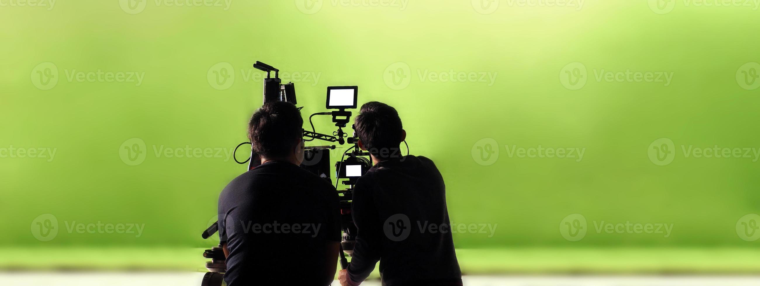 produção de vídeo nos bastidores. making of de filme comercial de tv foto