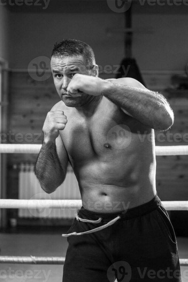 Forte boxer homem foto