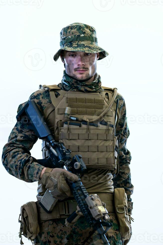 soldado homem caucasiano foto