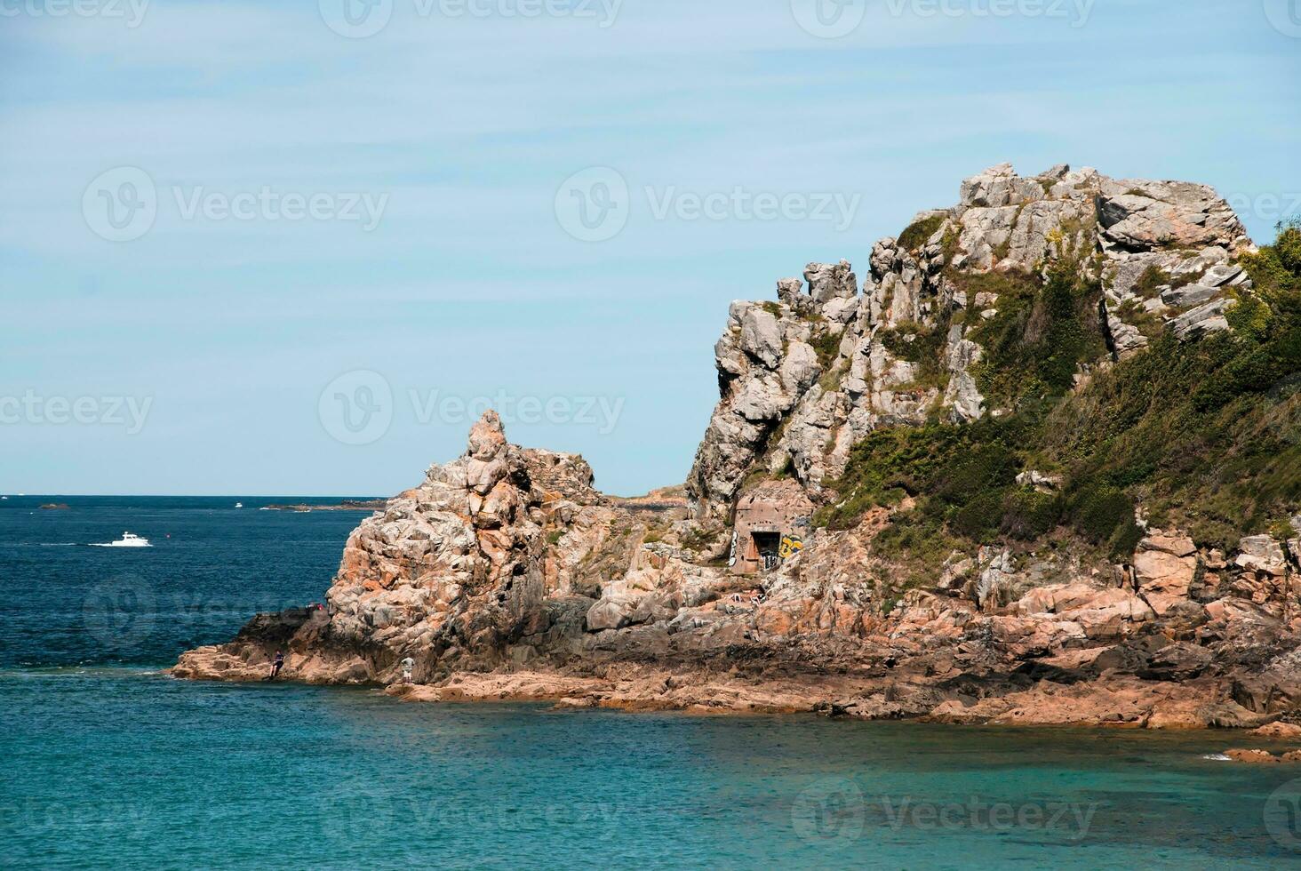 verão serenidade cênico Bretagne litoral às perros guirec foto