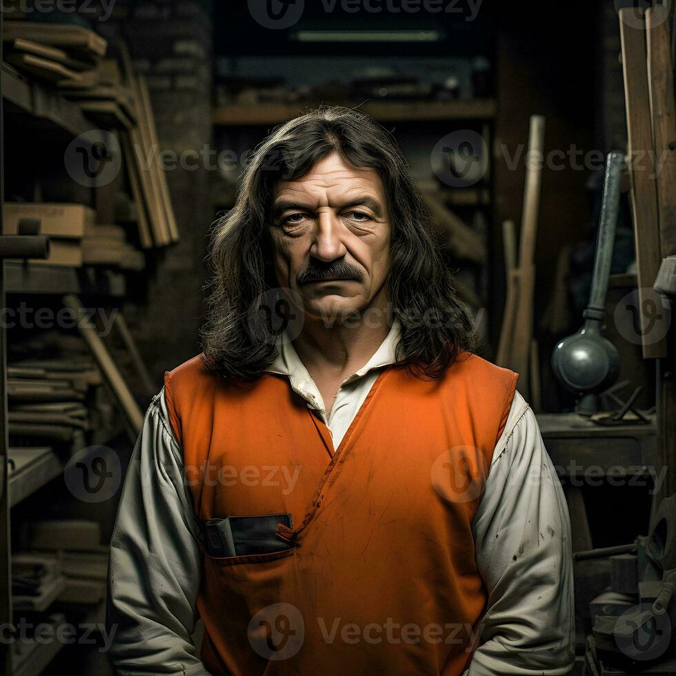 moderno artesanato rene descartes reimaginado generativo ai foto