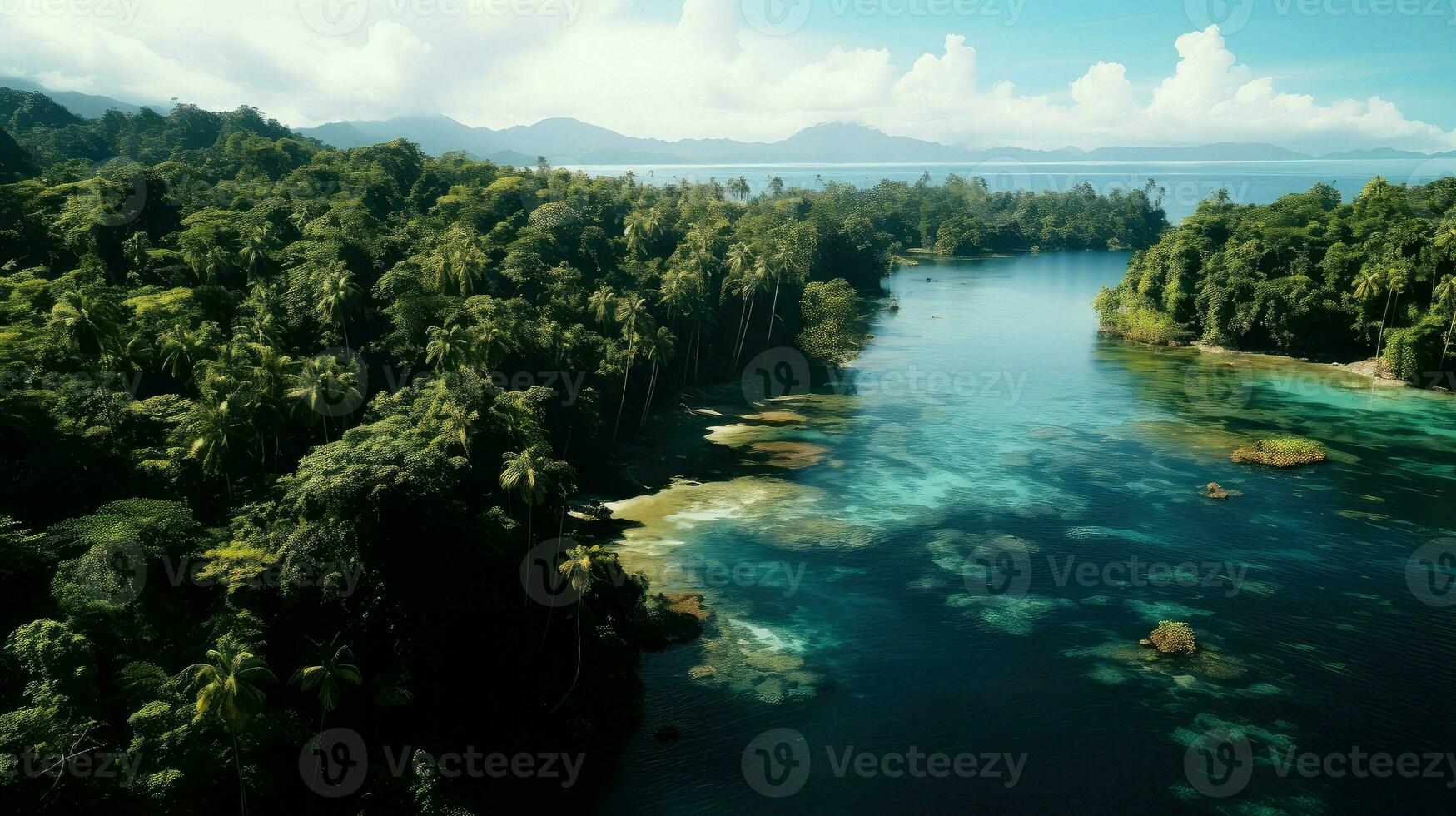 natureza Salomão ilhas selva ai gerado foto