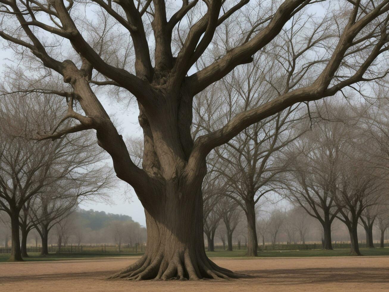 árvore lindo fechar acima imagem ai gerado foto