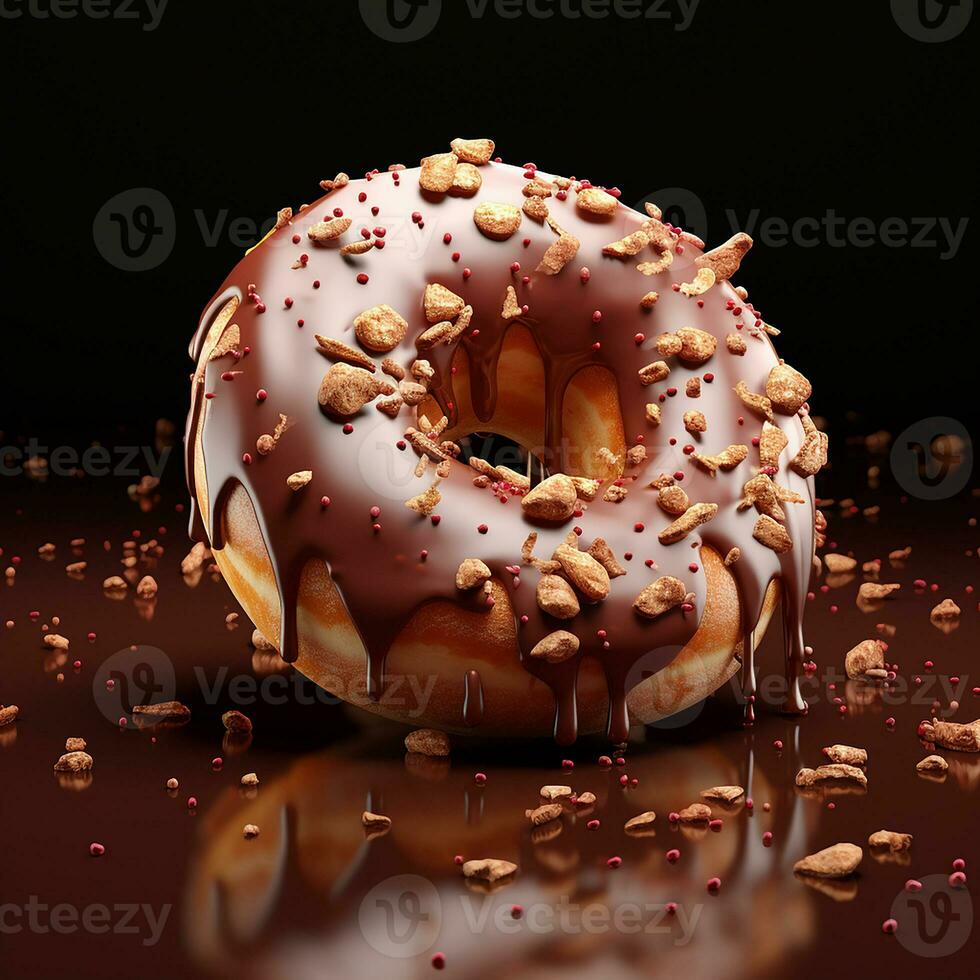 rosquinha fundo imagem ai generativo foto