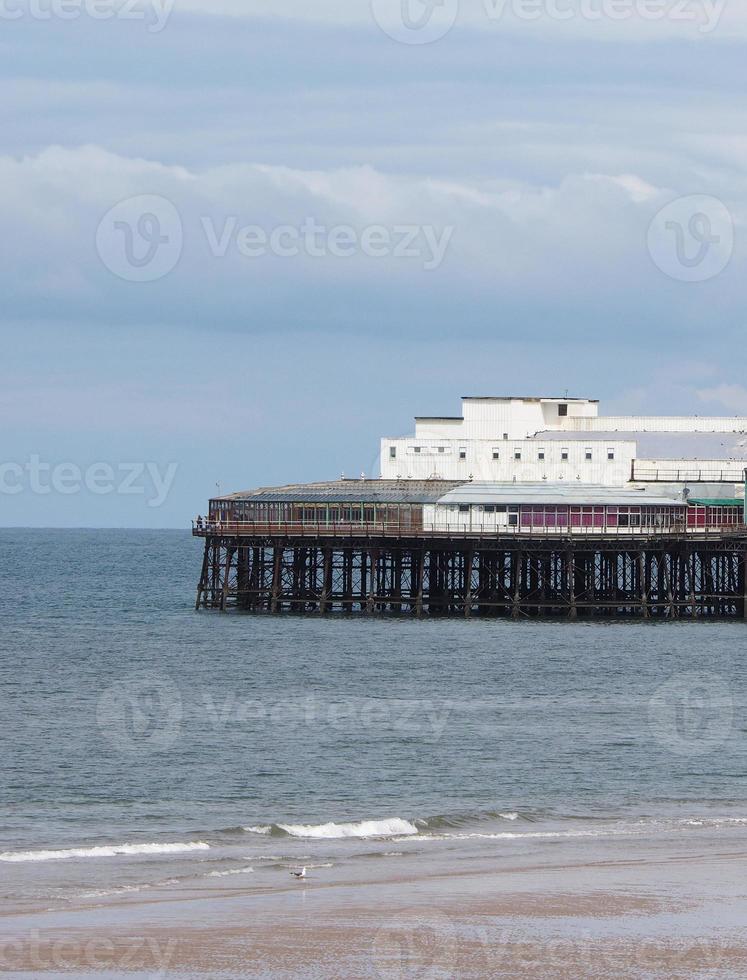 praia do prazer em blackpool foto