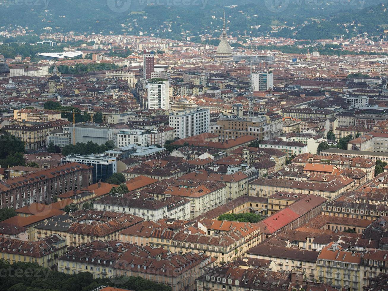 vista aérea de turin foto