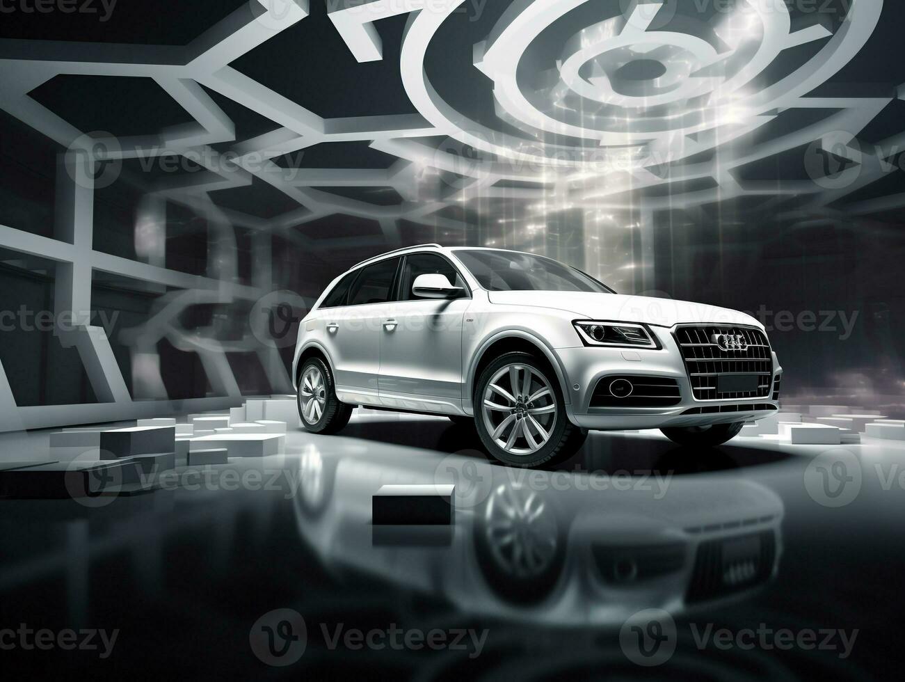 audi q5 exibição. generativo ai foto