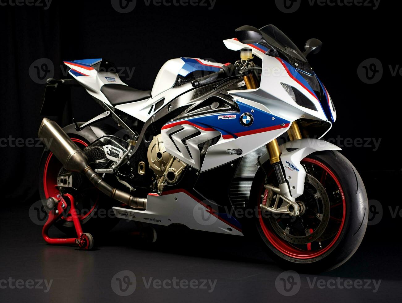 BMW s 1000 rr exibição. generativo ai foto