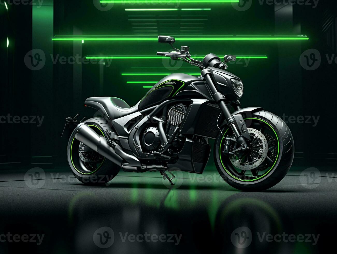 Kawasaki vulcan s exibição. generativo ai foto