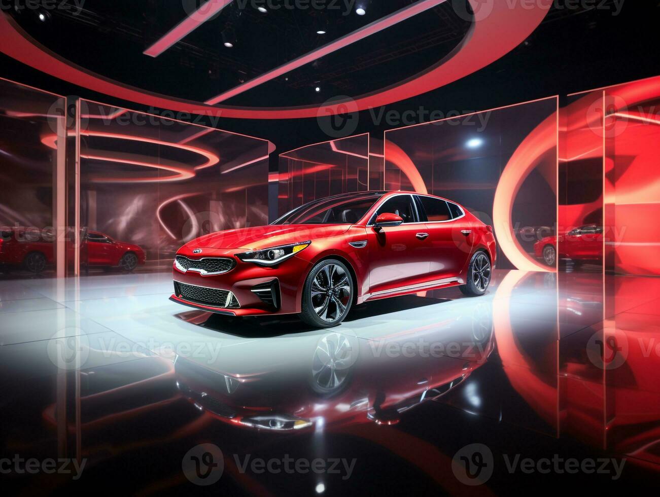 kia ótimo exibição. generativo ai foto