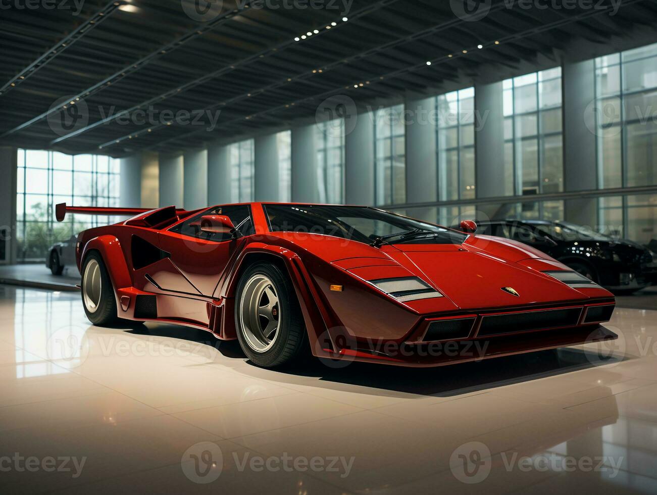 lamborghini contar exibição. generativo ai foto