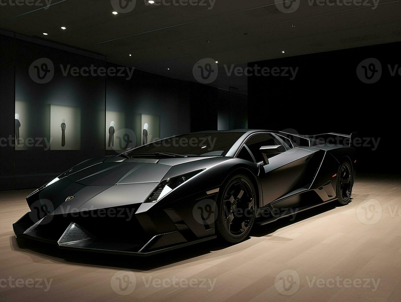 lamborghini Reventón exibição. generativo ai foto