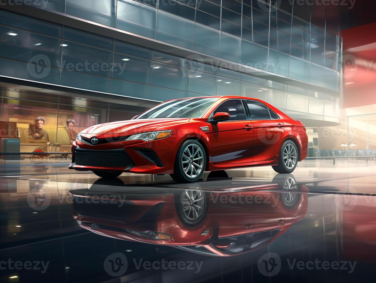 Toyota camry exibição. generativo ai foto