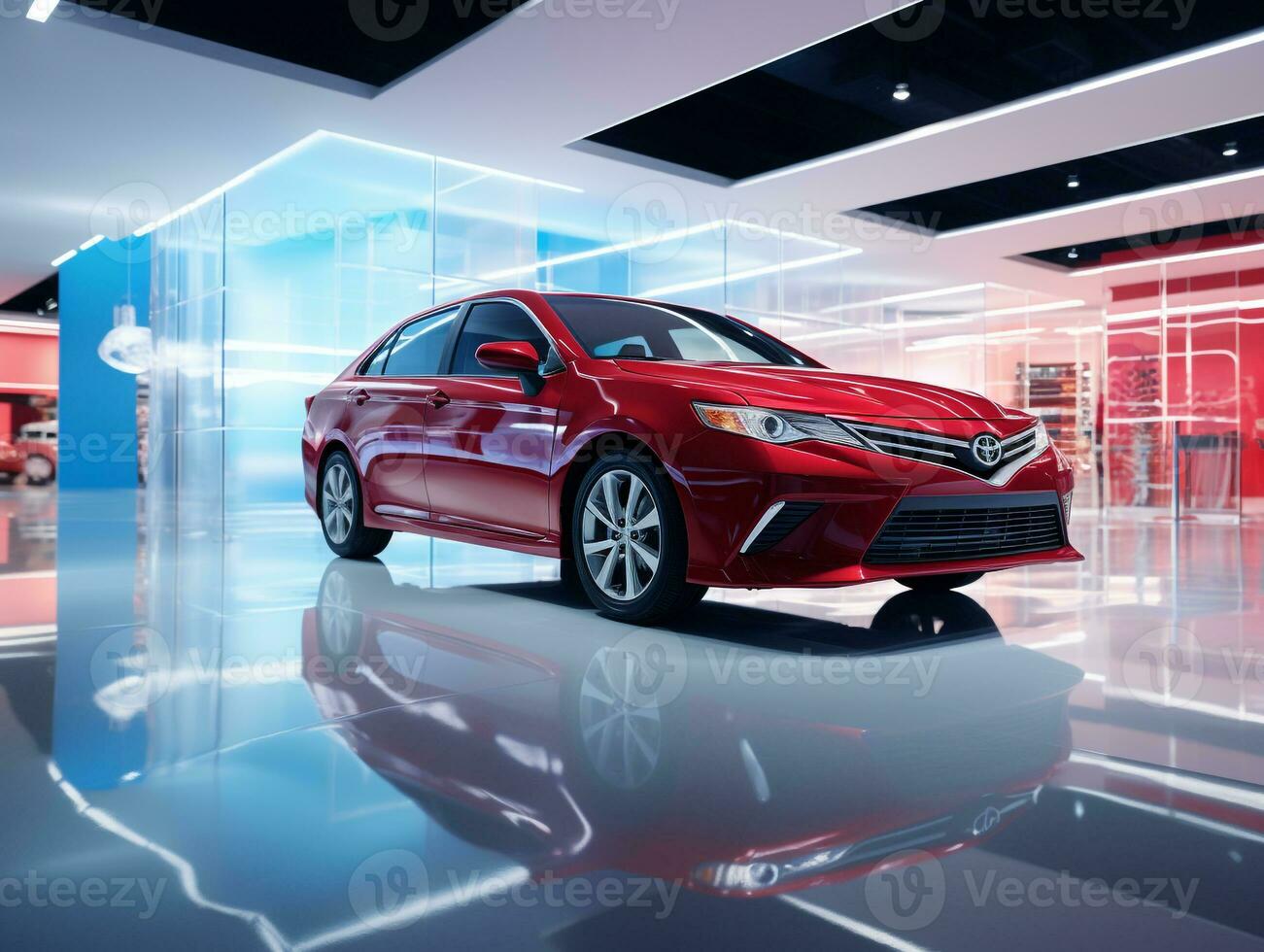 Toyota camry exibição. generativo ai foto